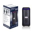 HEPU HP-964 2X6.5'' KABLOSUZ 1 EL MİKROFON BLUETOOTH USB ŞARJLI RGB IŞIKLI MÜZİK KUTUSU