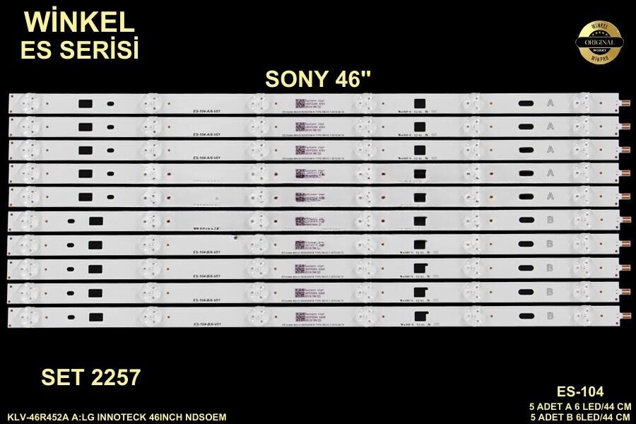 TV LED BAR 2571 10 LU TAKIM-65R854UQ-65U9500-65R754U-65UL2063DT-65HT8060UD-WİNKEL