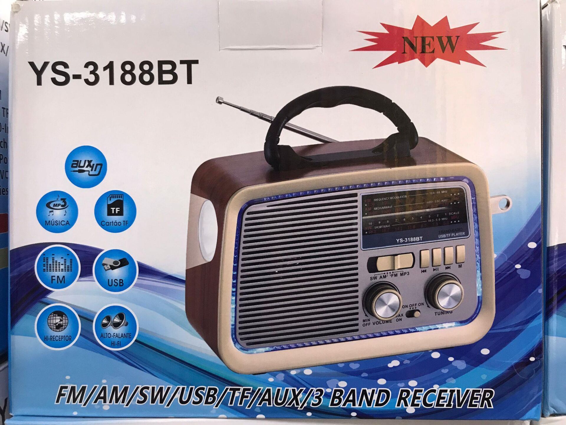 RADYO NOSTALJİK YS-3188 BLUETOOTH - USB - HAFIZA KARTI - RADYO