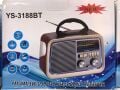 RADYO NOSTALJİK YS-3188 BLUETOOTH - USB - HAFIZA KARTI - RADYO