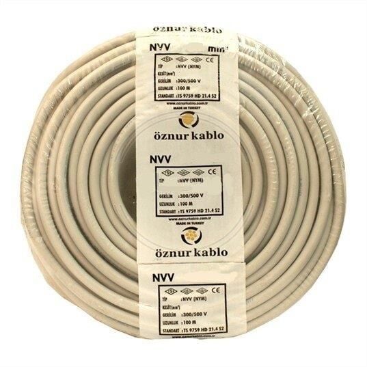NYM KABLO ANTİGRON 2X6 ÖZNUR-HES 1 MT FİYATIDIR