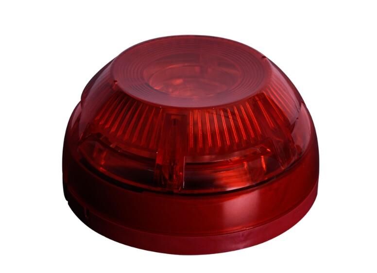 TEKNİM TFS-3192R KONVANSİYONEL FLAŞÖRLÜ YANGIN ALARM SİRENİ. KIRMIZI