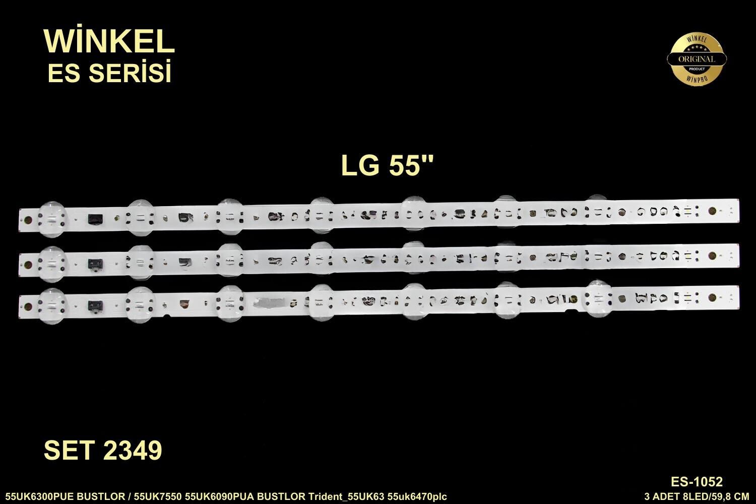 TV LED BAR 2349 TAKIM 3 LÜ-55UK6300PUE-55UK7550-55UK6090PUA-55UM6910-55UN711-WINKEL