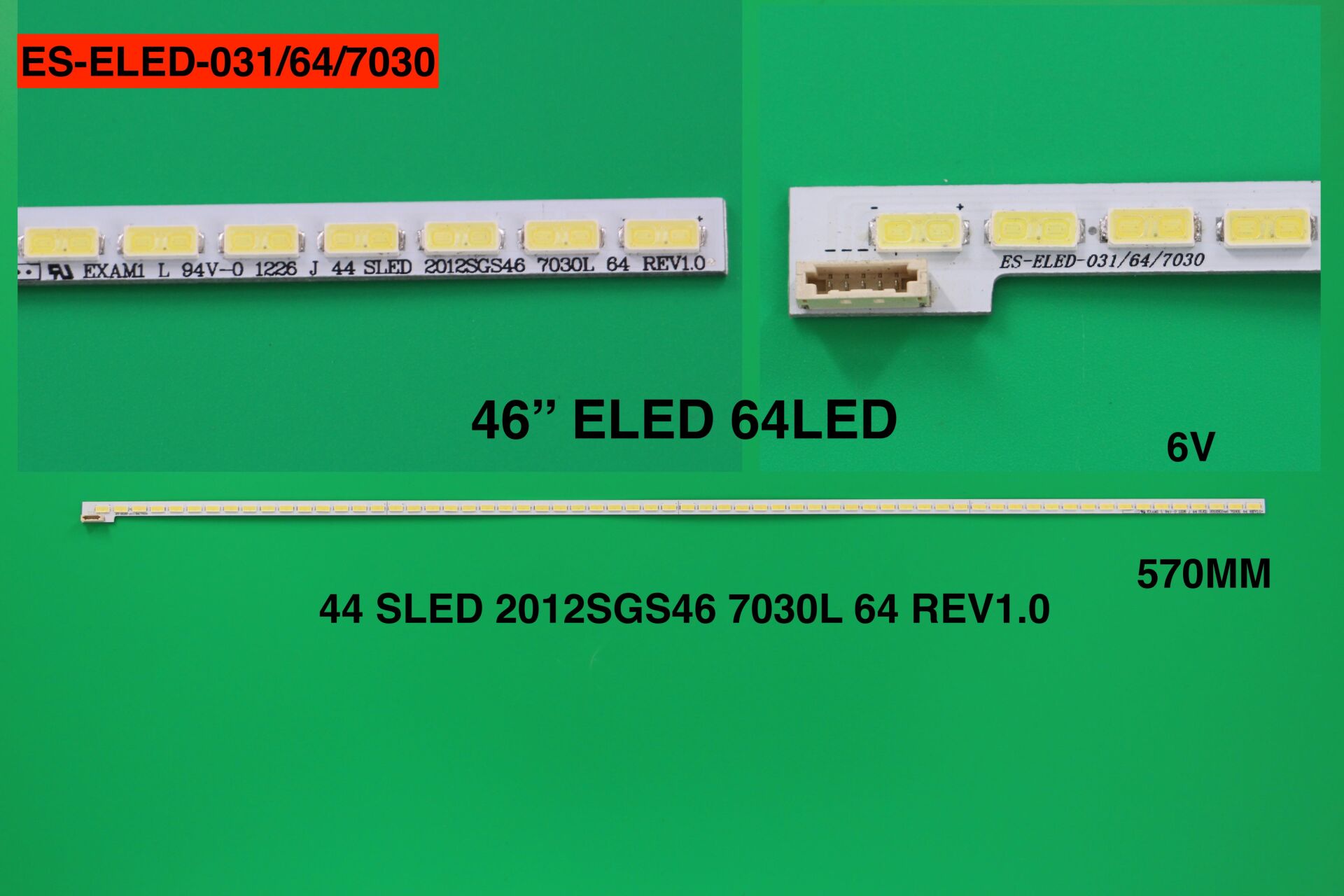 TV LED BAR 848 1 Lİ ÇUBUK-2012SG46 44SLED 7030L 64 REV 1 46PFL5507 46PFL5507-ELED031-WİNKE