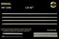 TV LED BAR 2492 4 ÇUBUK-ELED-42LE5300-42LE7510-42LE5510-42LE5500-42LE5310-ELED409-WİNKEL