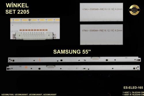 TV LED BAR 2205 2 Lİ ÇUBUK-UE55MU7000,UE55MU8000T,UE55MU9000T-ELED-165-WİNKEL