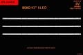 TV LED BAR -2410 TAKIM 3 LÜ-43GDF6800B,A43L5845,B43L5845,43GCH5900B,A43K580-WİNKEL