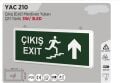 YCL YAC-210 MERDİVEN YUKARI ÇIKIŞ EXİT LEVHASI ŞARJLI LEDLİ