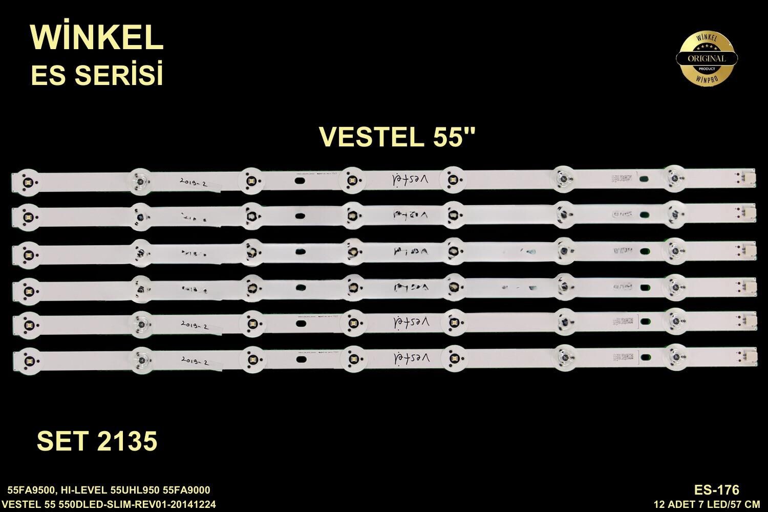 TV LED BAR 2135 TAKIM 12 Lİ-55FA9500, HI-LEVEL 55UHL950 55FA9000 - WİNKEL