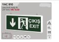 YCL YAC-910 AŞAĞI OK ÇIKIŞ EXİT LEVHASI ŞARJLI LEDLİ