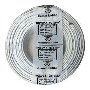 TTR KABLO 2X1 BEYAZ ÖZNUR 1 MT FİYATIDIR