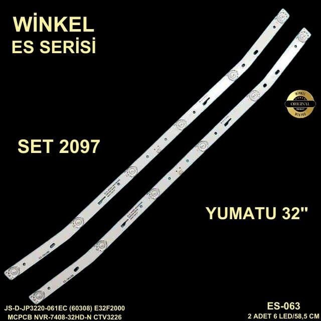 TV LED BAR 2097 TAKIM 2 Lİ-E32F2000,JS-D-JP3220-061EC,CTV3225,AKTV3214,-E063