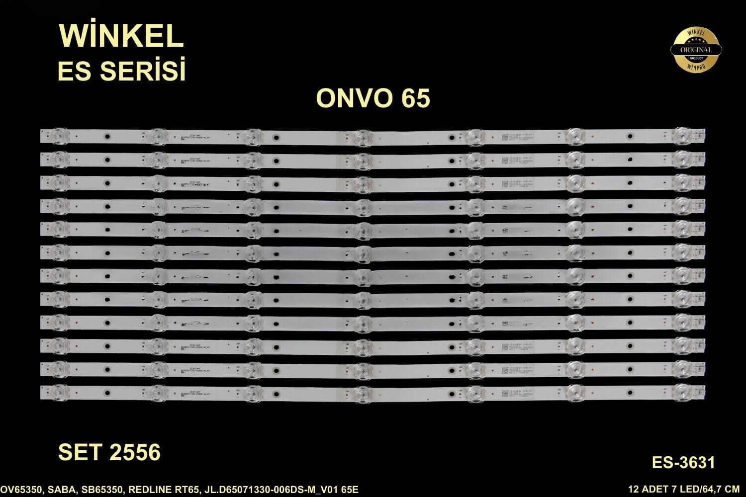 TV LED BAR 2556 TAKIM 12 Lİ-SB65350,OV65350,JL.D65071330-006DS-M_V01 65E1-WİNKEL
