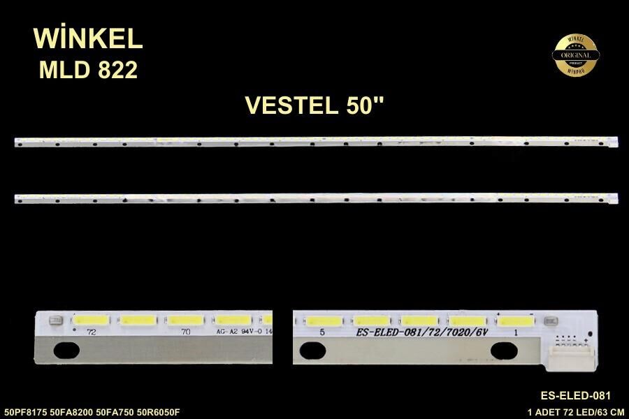 TV LED BAR-822-50PF8175 50FA8200 50R6050F 50PF8575 ELED081-WİNKEL
