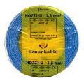 NHXMH YANMAZ KABLO 1,5 LUK MAVİ ÖZNUR-HES 1 MT FİYATIDIR