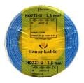 NHXMH YANMAZ KABLO 1,5 LUK MAVİ ÖZNUR-HES 1 MT FİYATIDIR