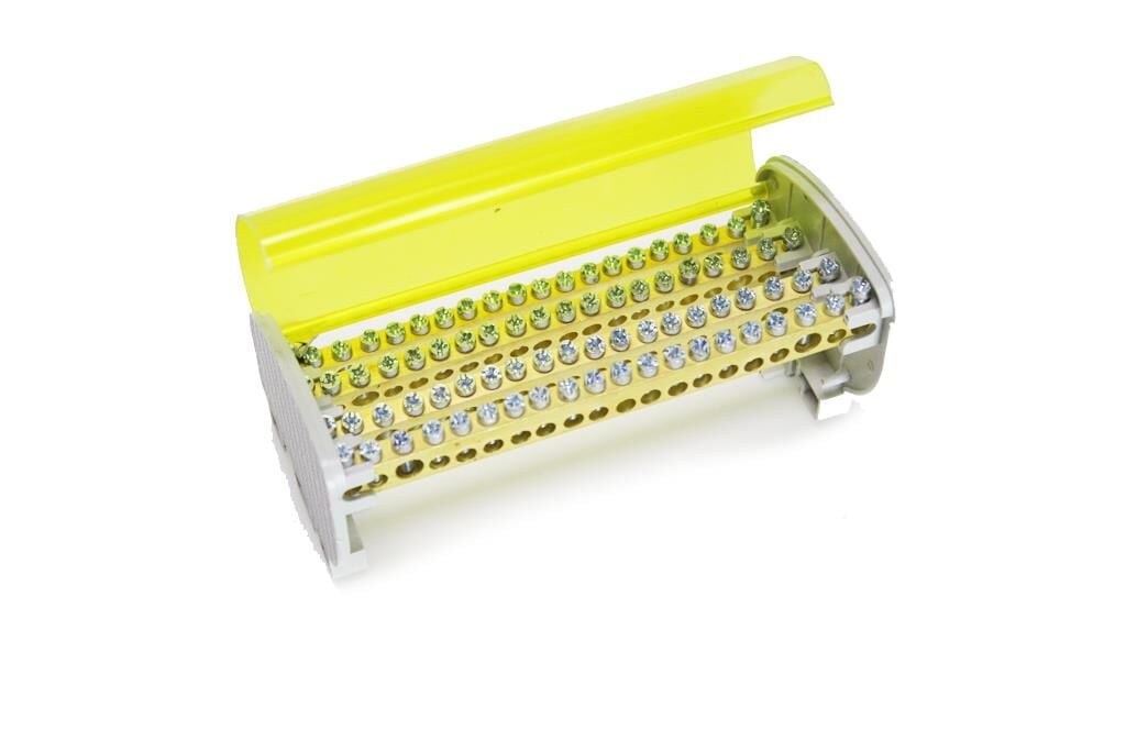 DAĞITIM ÜNİTESİ KAPAKLI 125 AMPER 7X12MM  2+18 DELİKLİ 4 KUTUPLU ÇETSAN