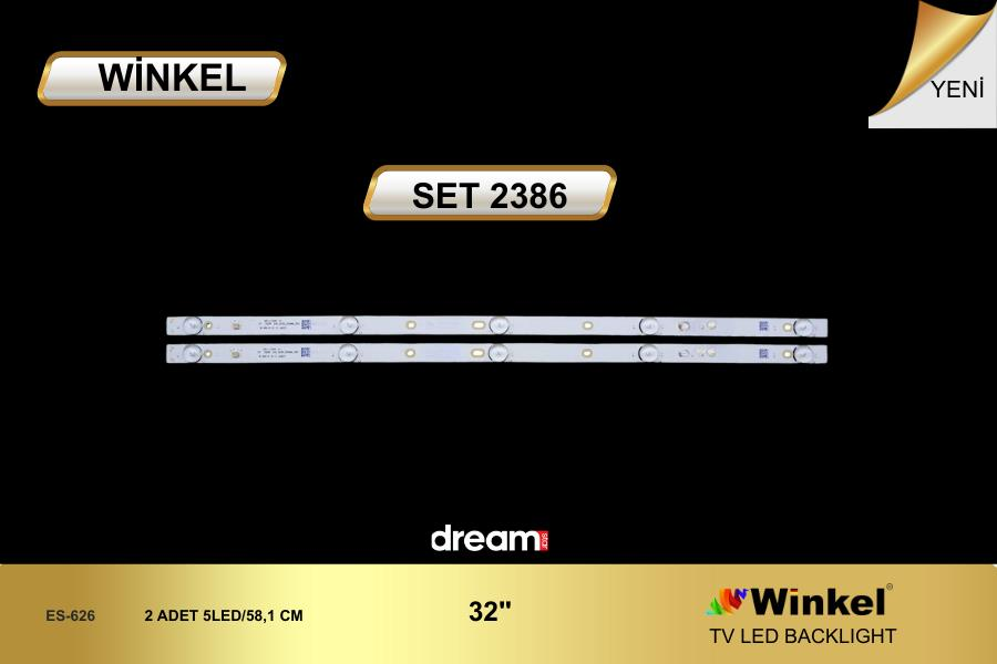 TV LED BAR 2386 TAKIM 2 Lİ-MS-L1598 V1 2017-01-06 32DN 2*5_3030_300MA_30V-WİNKEL