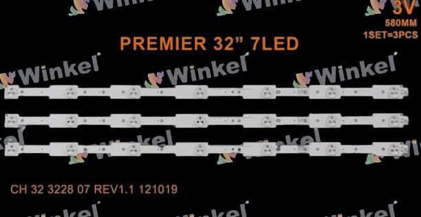 TV LED BAR -2402 3 LÜ ÇUBUK-PR32B25-LCD449-3228-WİNKEL